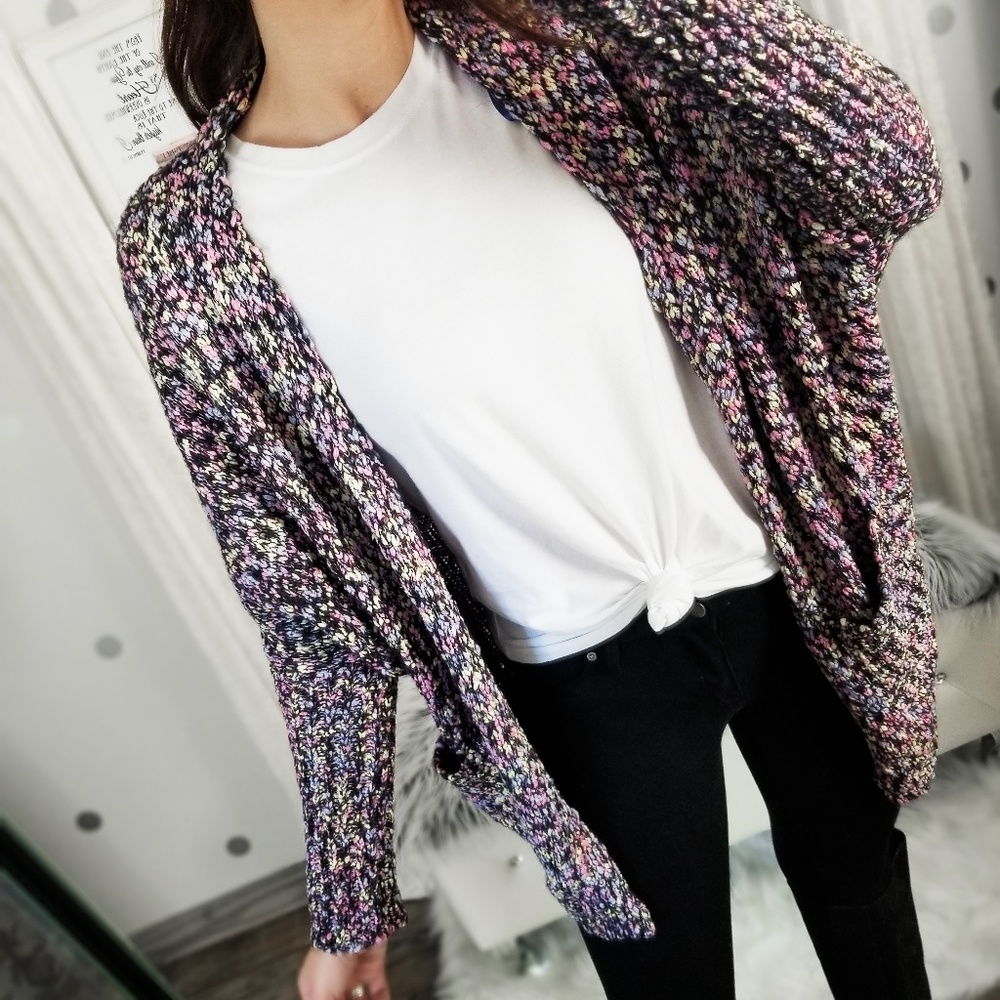 Last1️⃣Fun Dip Colorful Dolman Pocket Cardigan - Picture 2 of 12